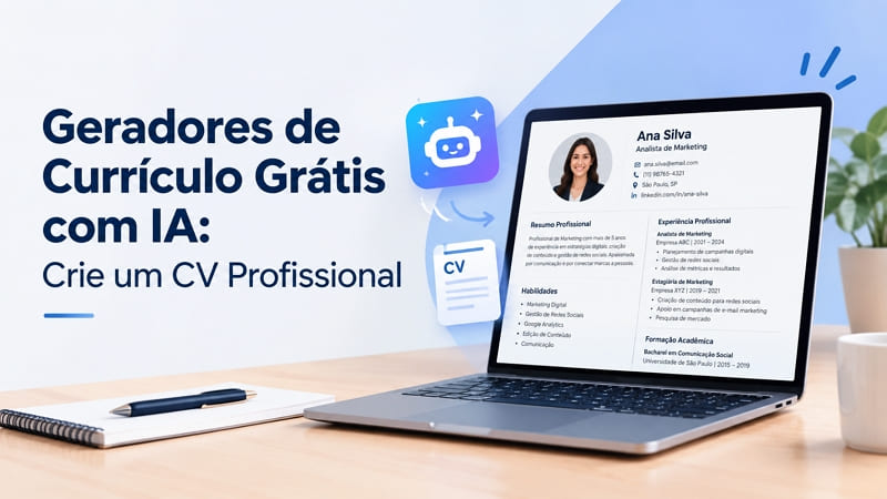 Gerador de currículo grátis com IA