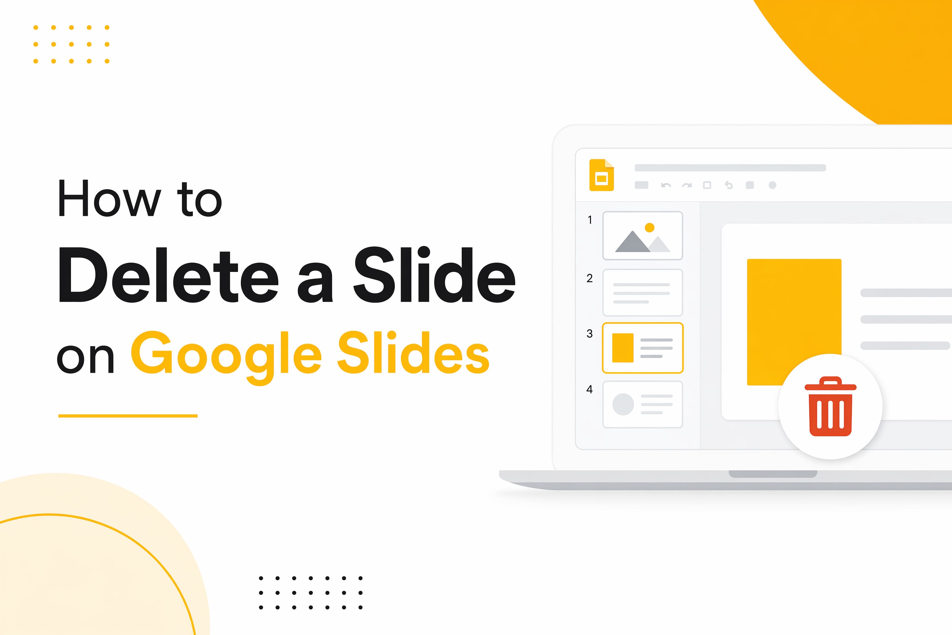 how to delete a slide on google slides