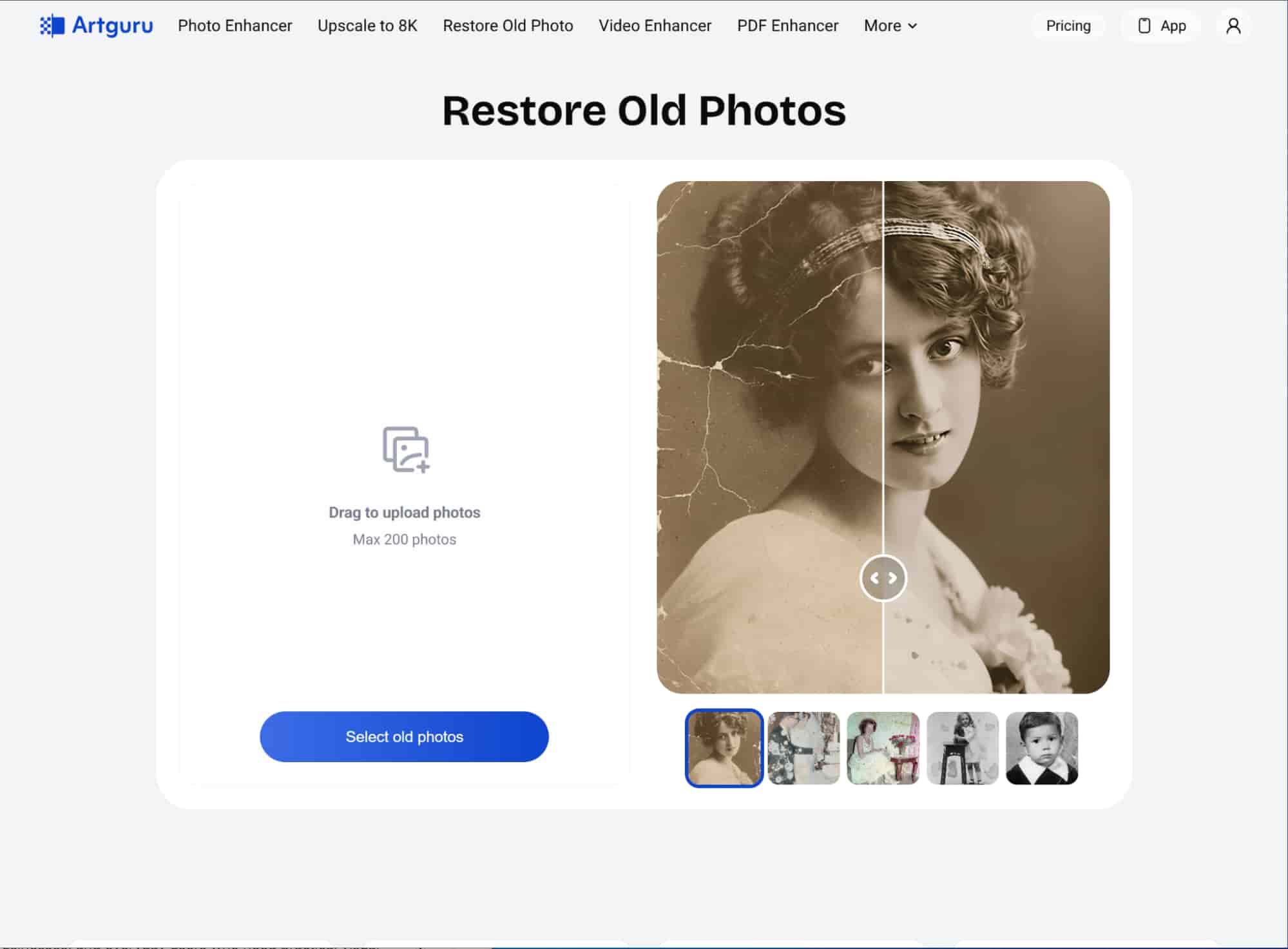 oude fotorestaurator
