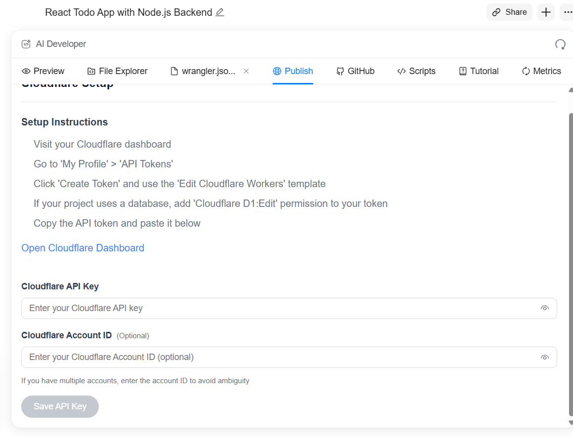 Genspark AI開発者出力の公開画面